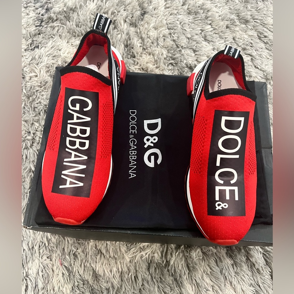 Dolce & Gabbana Red Sorrento Sneakers men Size 10